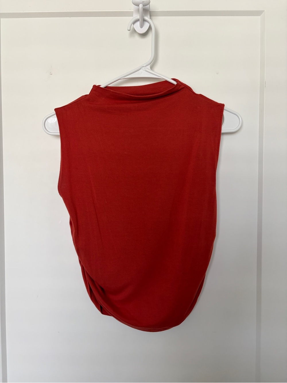 Old Navy Red Mock Neck Sleeveless Tank